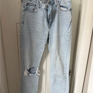 Abercrombie & Fitch Light Blue High Rise Jeans